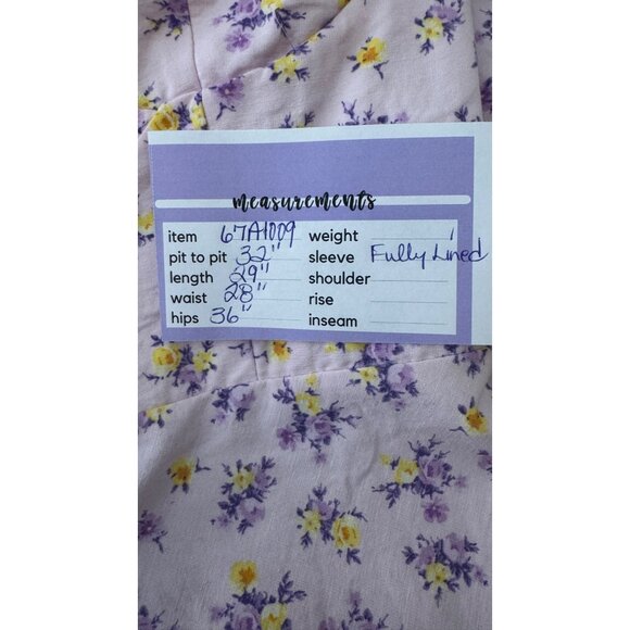 Strappy Small Back Mini Dress Pink/Purple Fully Lined Sweetheart Neckline - Picture 3 of 12